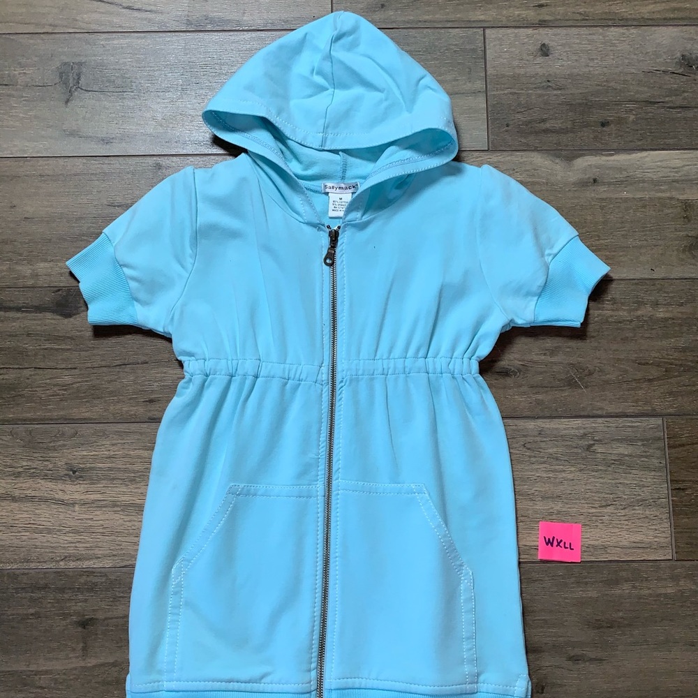 Sally Mack Blue Hooded Tunic NWT